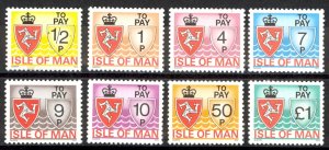Isle of Man Sc# J9-J16 MNH 1975 Postage Due