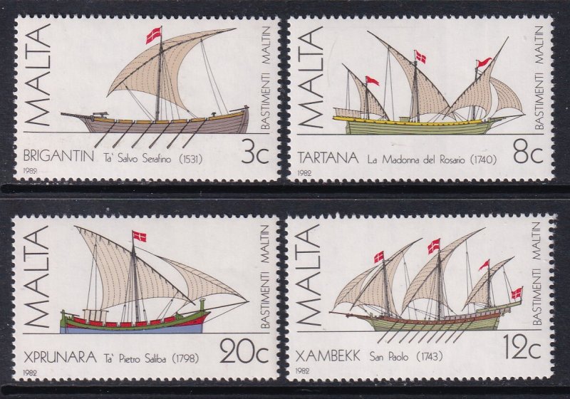 Malta 619-619C Ships MNH VF