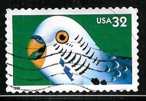  #3233 ,Parakeet ,32c 1998 used