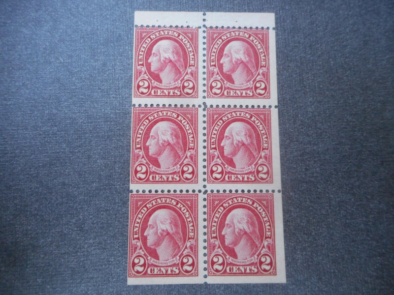# 634d Fine NH Booklet Pane of 6