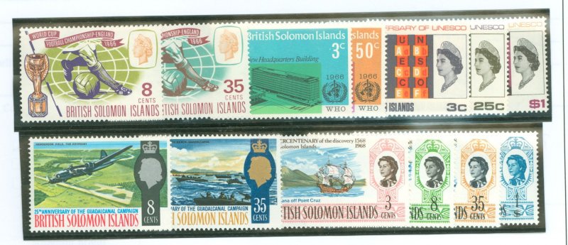Solomon Islands (British Solomon Islands) #167-179 Unused Single (Complete Set) (Soccer) (Sports)