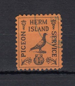 Guernsey Herm Pigeon Post 1949 One shilling- superb fine used