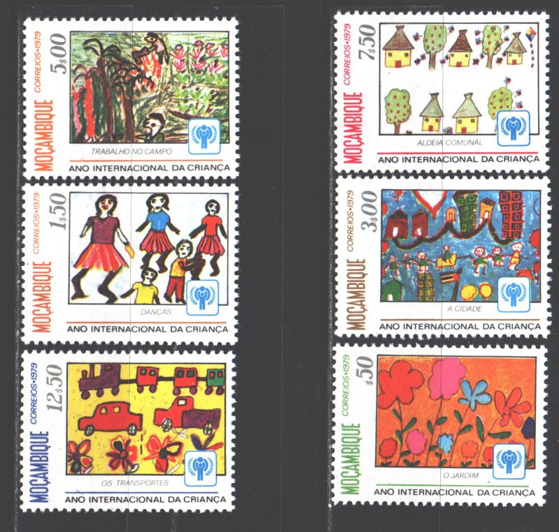 Mozambique. 1979. 694-99. UNICEF children's drawings. MNH.