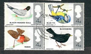 Great Britain #461 - 464 used Block of 4