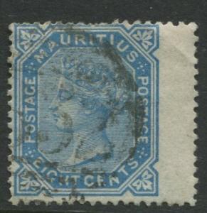 Mauritius - Scott 61 - QV Definitive -1879 - Used - Single 8c Stamp