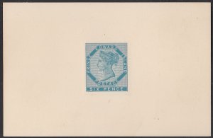 Prince Edward Island Reprint Die Proof Sc #7 6d Victoria light blue