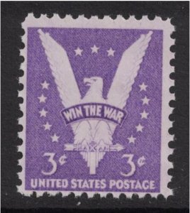 US Scott 905 3c 'Win The War' MINT OG HR Perf 11x10.5 1942 USA