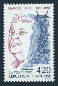 France 2313,MNH.Michel 2926. Marcel Paul,Minister of Industrial production,1992.