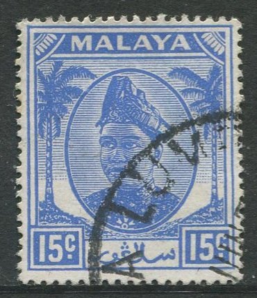 STAMP STATION PERTH Selangor #87 Sultan Hisam-ud-Din Alam Shah Used 1949