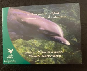 United Arab Emirates undervalued 2004 Endangered Sealife booklet. Scott 777a NH