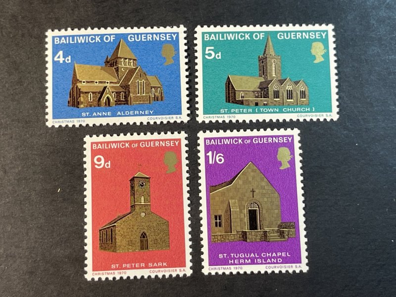 GUERNSEY # 37-40-MINT NEVER/HINGED--COMPLETE SET--1970