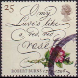 G.B. 1996 - Scott# 1640 Burns Poem 25p Used