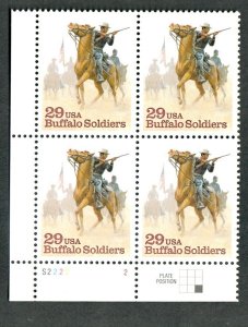 2818 Buffalo Solders MNH Plate Block - LL