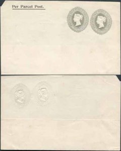 ESC259 QV 2 1/2d and 2 1/2d Compound Franking Per Parcel Post Ungummed Label