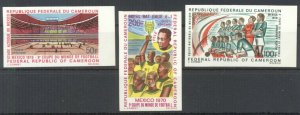 Cameroon 1970 World Soccer Championship Mexico imperforated. VF and Rare