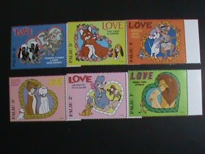 ​DISNEY-PALAU STAMP-1996 DISNEY LOVE -STAMP MNH SET VERY FINE