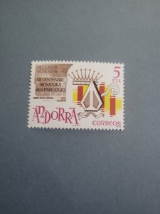 Stamps Spanish Andorra Scott #105 nh