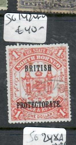 NORTH BORNEO BP  $1.00    ARMS SG 142    VFU   P0507H