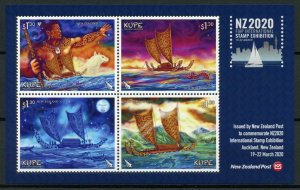 New Zealand NZ Ships Stamps 2020 MNH KUPE NZ2020 Exhibition Cultures 4v M/S