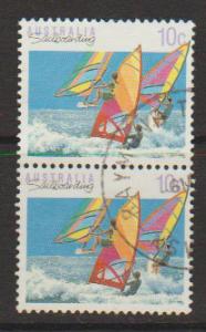 Australia SG 1174 FU  perf 13 1/2   - pair Australia Day