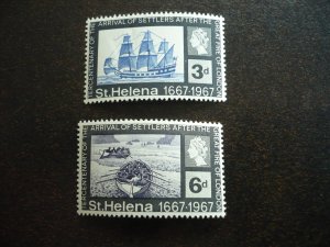 Stamps - St. Helena - Scott# 198-199 - Mint Never Hinged Part Set of 2 Stamps