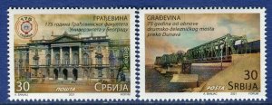 1613 - SERBIA 2021 - Civil Engineering - Bridge - University - MNH Set