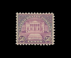 U.S. Scott# 570  1922 50c lil  Arlington Amphitheatre   mint-nh-   f-vf