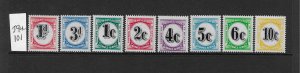 SOUTH WEST AFRICA SCOTT #J94-101 1960-61 DUES - MINT NEVER HINGED/HINGED