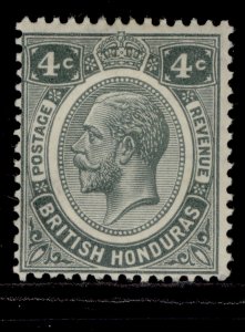 BRITISH HONDURAS GV SG130, 4c grey, M MINT. Cat £22.