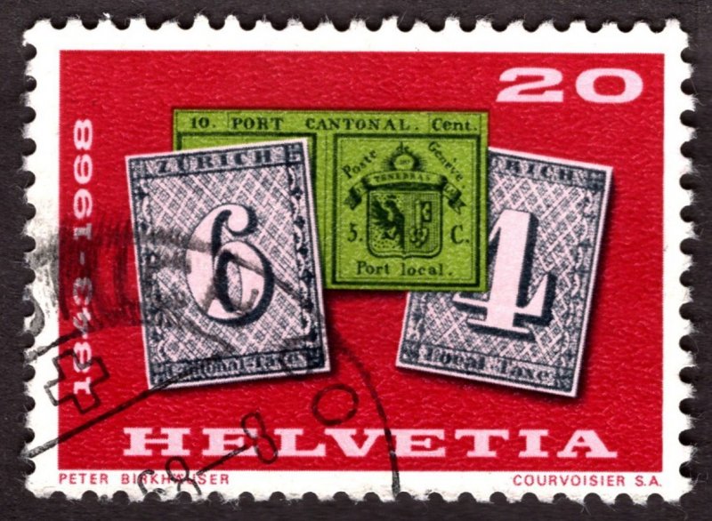 1968, Switzerland, 20c, Used, Sc 492