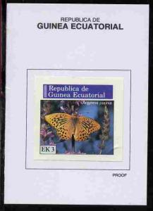 Equatorial Guinea 1976 Butterflies 3EK Argynnis paphia pr...