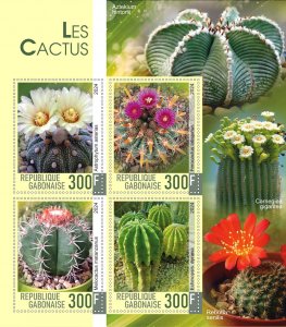 Stamps. Plants, Cactus 2023 year 1+1 sheets perforated MNH**