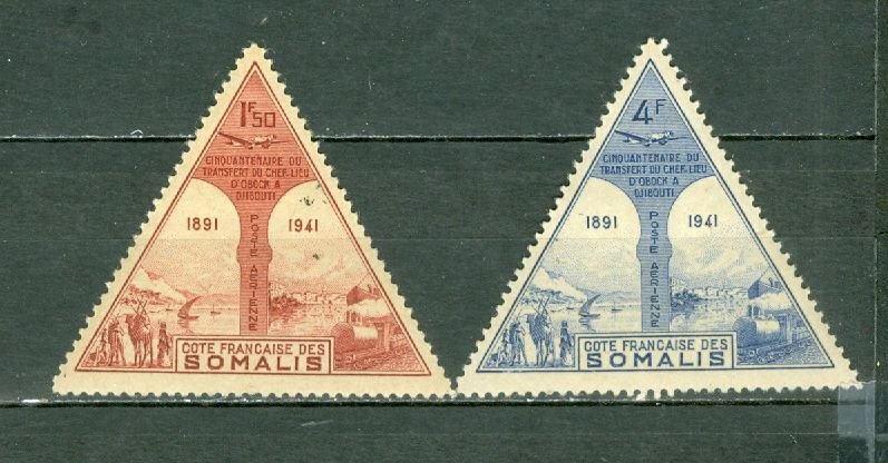 SOMALI COAST VICHY #C7A-7B...SET...MLH...$2,50