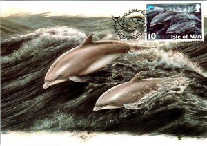 Isle of Man 776-780 Marine Life Set of Five Maxi Cards U/A FDC