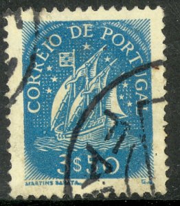 PORTUGAL 1943 3.50e Ancient Ship Issue Sc 626 VFU