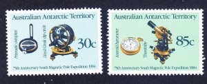 Australian Antarctic Territory AAT 1984 MNH L57-58 So Magnetic Pole Expedition