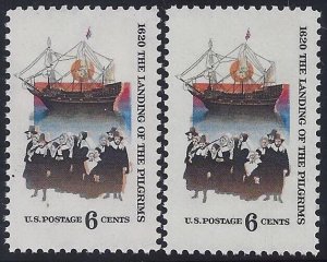 1420 - Color Shift Error / EFO 1620 Landing of the Pilgrims Mint NH