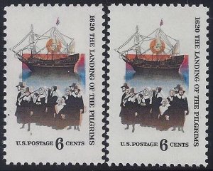 1420 - Color Shift Error / EFO 1620 Landing of the Pilgrims Mint NH