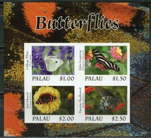 PALAU 2020  BUTTERFLIES SET OF TWO  IMPERF SHEETS MINT NH 