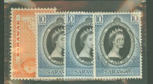 Sarawak #195-6  Single (Complete Set)