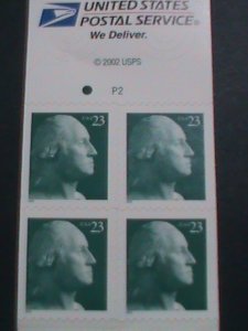 ​UNITED STATES-2001-SC#3468a -GEORGE WASHINGTON COMPLETE BOOKLET OF 10 STAMPS-