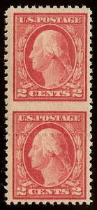 499 Var. - 2c \Washington\ Imperf Between (Almost) MNH