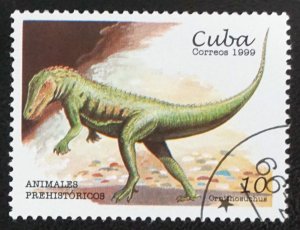 CUBA Sc# 3988 DINOSAURS prehistoric ORNITHOSUCHUS  10c  1999 used cto