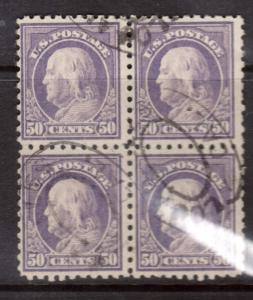 USA #477 Used Rare Block 