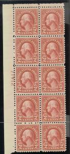 US Plate Block Cat # 634, (EEC) Washington, MNH*