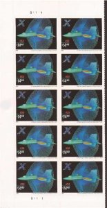 US Stamp - 2006 $14.40 X-Plane - 10 Stamp Block - Scott #4019