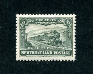 x522 - Canada NEWFOUNDLAND #167 Mint MH. 5c Express Train