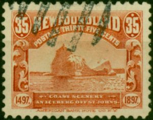 Newfoundland 1897 35c Red SG78 Fine Used