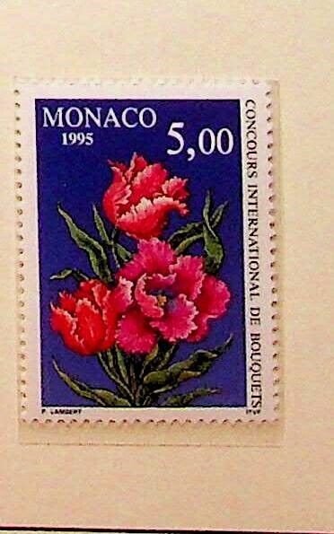 MONACO Sc 1941 NH ISSUE OF 1995 - FLOWERS