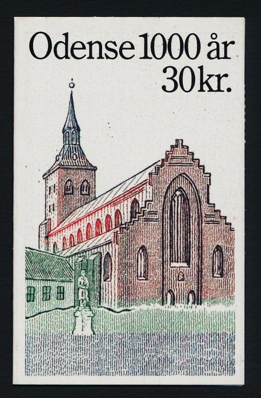 Denmark 850a Booklet MNH Odense, St Cnut's Church, Hans Christian Andersen